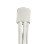 NL76539 Gino Flexible Ceiling 5 Light Satin White/Satin Nickel