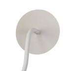 NL76549 Gino Flexible Wall Lamp 1 Light Satin White/Satin Nickel