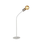 NL76559 Gino Flexible Table Lamp 1 Light Satin White/Satin Nickel