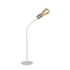NL76559 Gino Flexible Table Lamp 1 Light Satin White/Satin Nickel