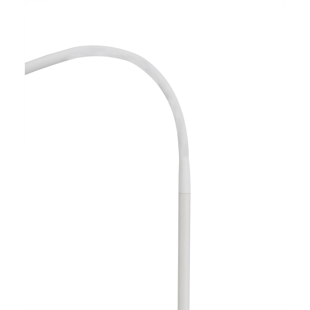 NL76559 Gino Flexible Table Lamp 1 Light Satin White/Satin Nickel