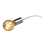 NL76559 Gino Flexible Table Lamp 1 Light Satin White/Satin Nickel
