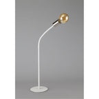 NL76559 Gino Flexible Table Lamp 1 Light Satin White/Satin Nickel