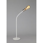 NL76559 Gino Flexible Table Lamp 1 Light Satin White/Satin Nickel