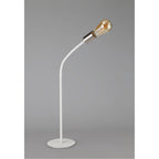 NL76559 Gino Flexible Table Lamp 1 Light Satin White/Satin Nickel