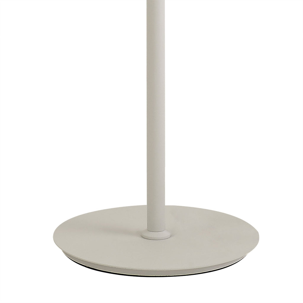 NL76569 Gino Flexible Floor Lamp 3 Light Satin White/Satin Nickel