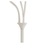 NL76569 Gino Flexible Floor Lamp 3 Light Satin White/Satin Nickel
