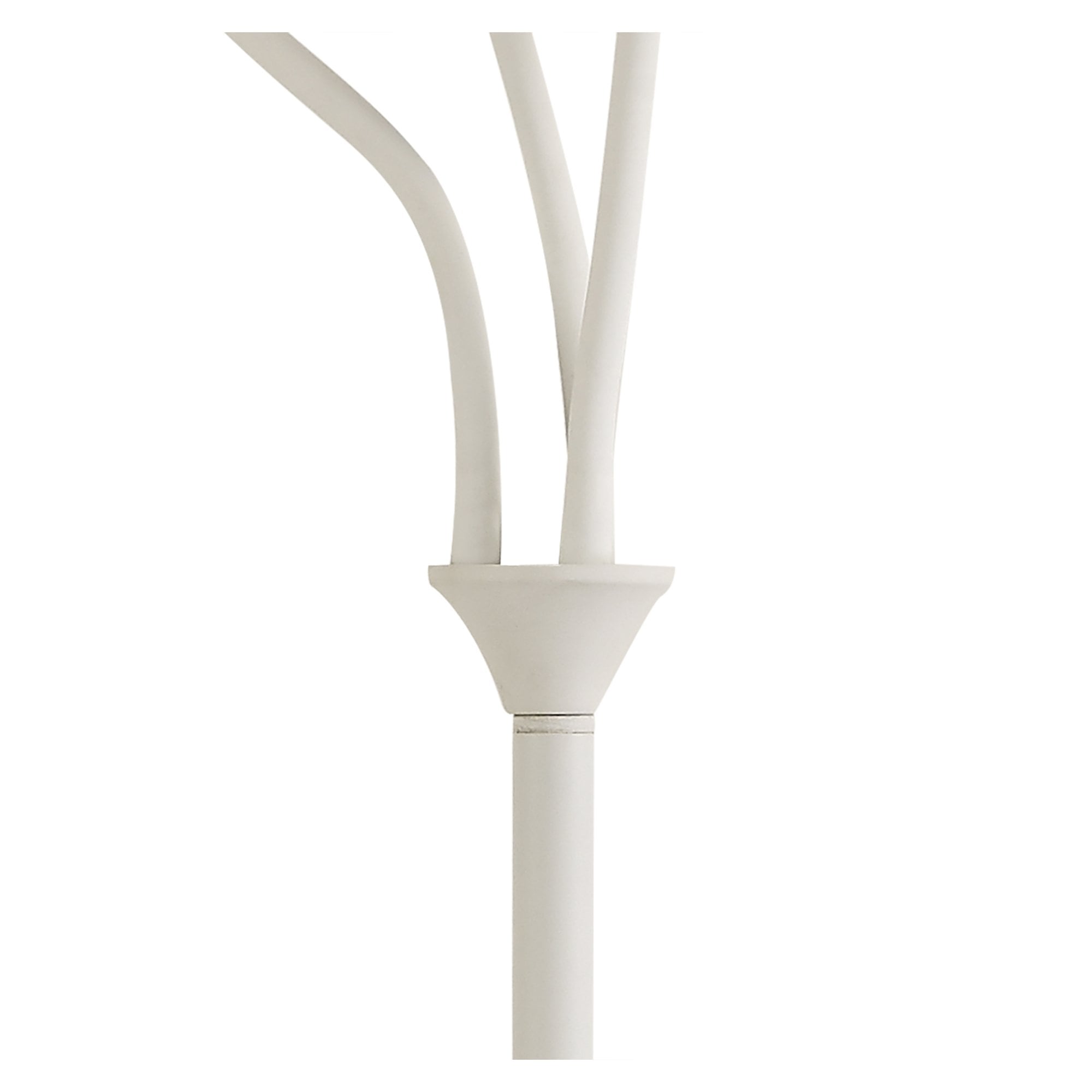 NL76569 Gino Flexible Floor Lamp 3 Light Satin White/Satin Nickel