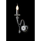 NL74179 Glastonbury Wall Lamp 1 Light Polished Chrome/Clear Glass/Crystal