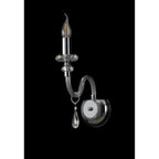 NL74179 Glastonbury Wall Lamp 1 Light Polished Chrome/Clear Glass/Crystal
