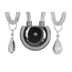 NL74189 Glastonbury Wall Lamp 2 Light Polished Chrome/Clear Glass/Crystal