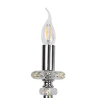 NL74189 Glastonbury Wall Lamp 2 Light Polished Chrome/Clear Glass/Crystal