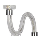 NL74189 Glastonbury Wall Lamp 2 Light Polished Chrome/Clear Glass/Crystal