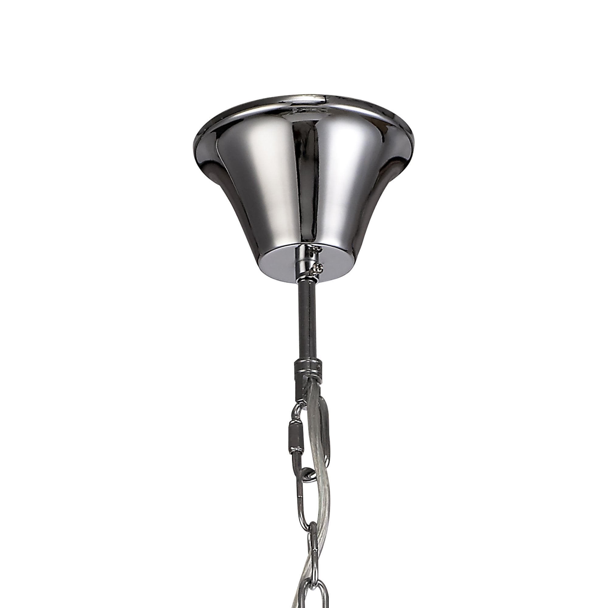 NL74199 Glastonbury Chandelier Pendant 4 Light Polished Chrome/Clear Glass/Crystal