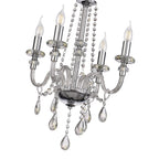 NL74199 Glastonbury Chandelier Pendant 4 Light Polished Chrome/Clear Glass/Crystal