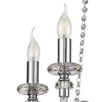 NL74199 Glastonbury Chandelier Pendant 4 Light Polished Chrome/Clear Glass/Crystal