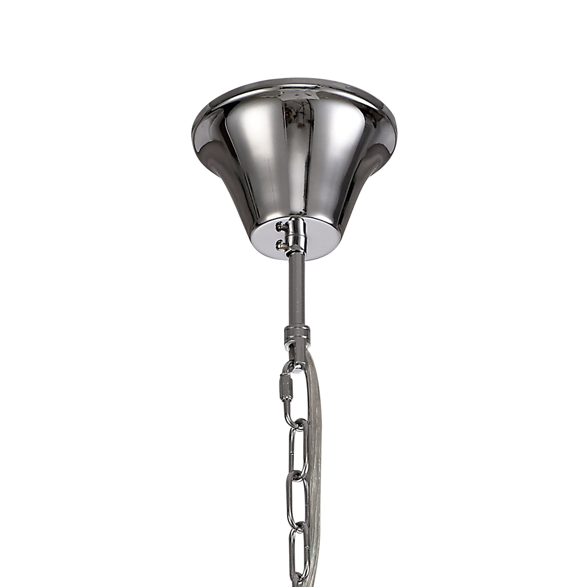 NL74209 Glastonbury Chandelier Pendant 6 Light Polished Chrome/Clear Glass/Crystal