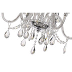 NL74209 Glastonbury Chandelier Pendant 6 Light Polished Chrome/Clear Glass/Crystal