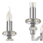 NL74209 Glastonbury Chandelier Pendant 6 Light Polished Chrome/Clear Glass/Crystal