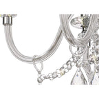 NL74209 Glastonbury Chandelier Pendant 6 Light Polished Chrome/Clear Glass/Crystal