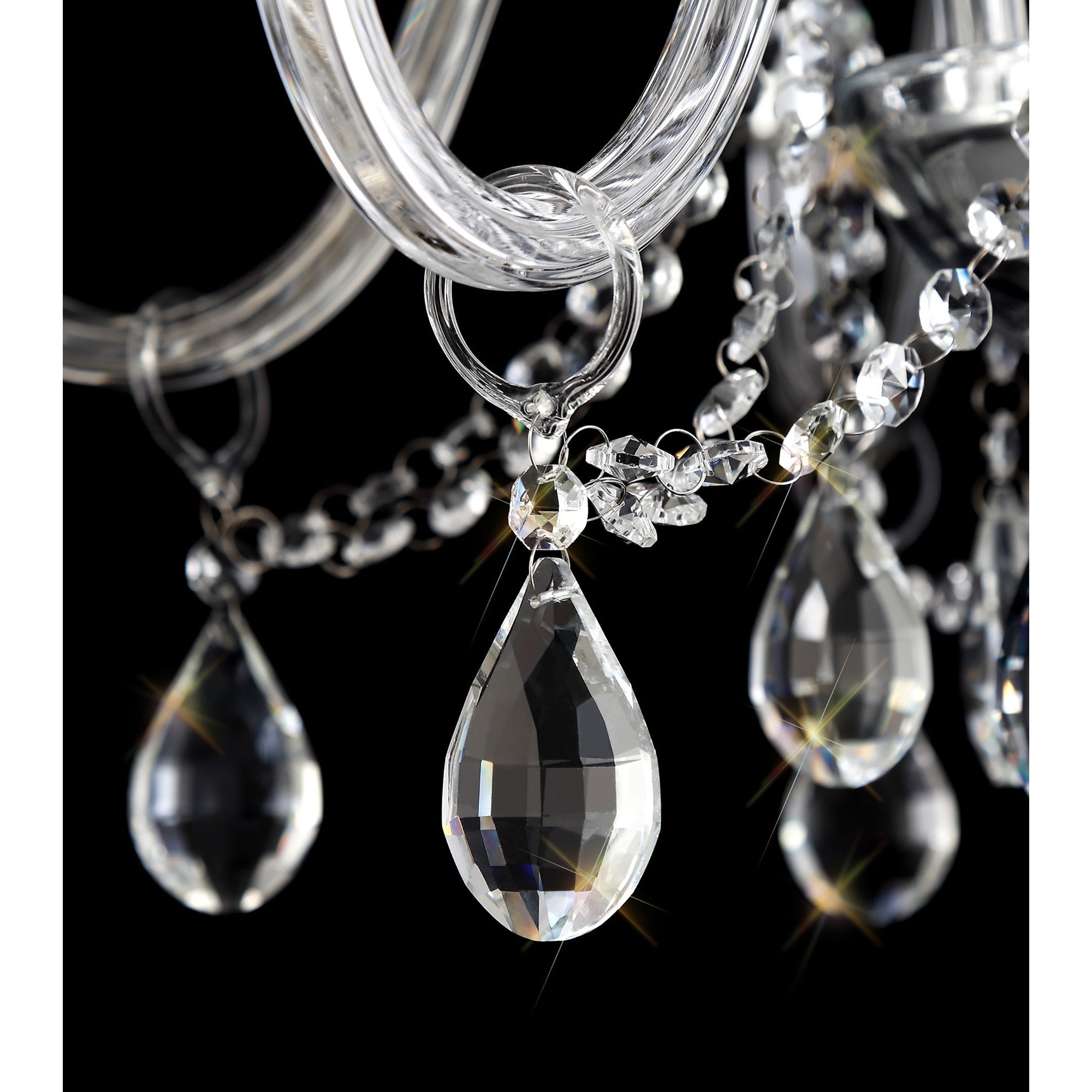 NL74209 Glastonbury Chandelier Pendant 6 Light Polished Chrome/Clear Glass/Crystal