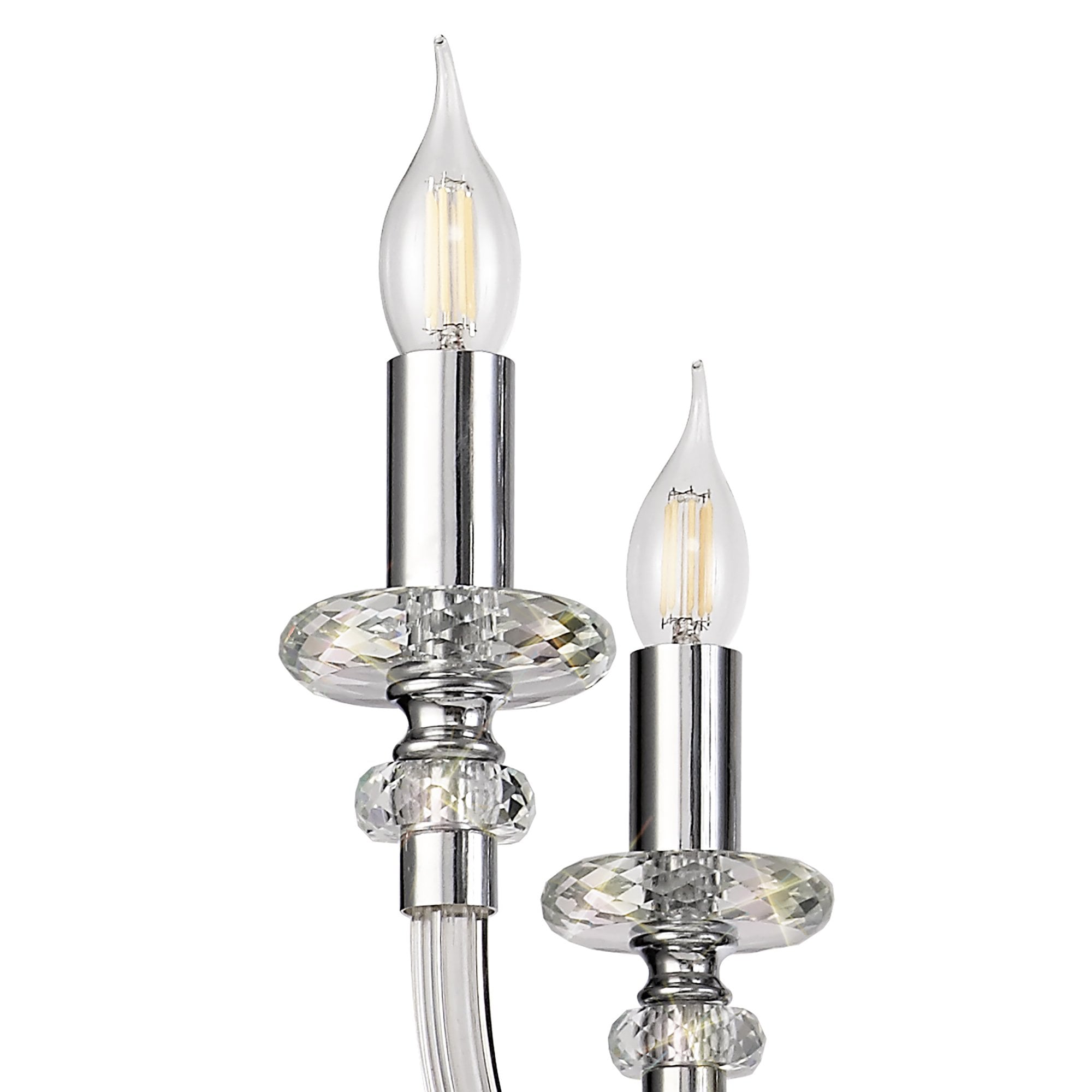 NL74219 Glastonbury Chandelier Pendant 8 Light Polished Chrome/Clear Glass/Crystal