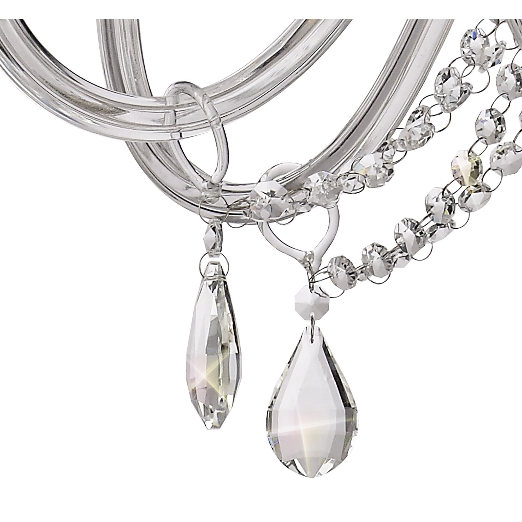 NL74219 Glastonbury Chandelier Pendant 8 Light Polished Chrome/Clear Glass/Crystal