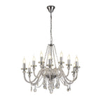 NL74229 Glastonbury Chandelier Pendant 12 Light Polished Chrome/Clear Glass/Crystal