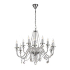 NL74229 Glastonbury Chandelier Pendant 12 Light Polished Chrome/Clear Glass/Crystal