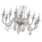 NL74229 Glastonbury Chandelier Pendant 12 Light Polished Chrome/Clear Glass/Crystal