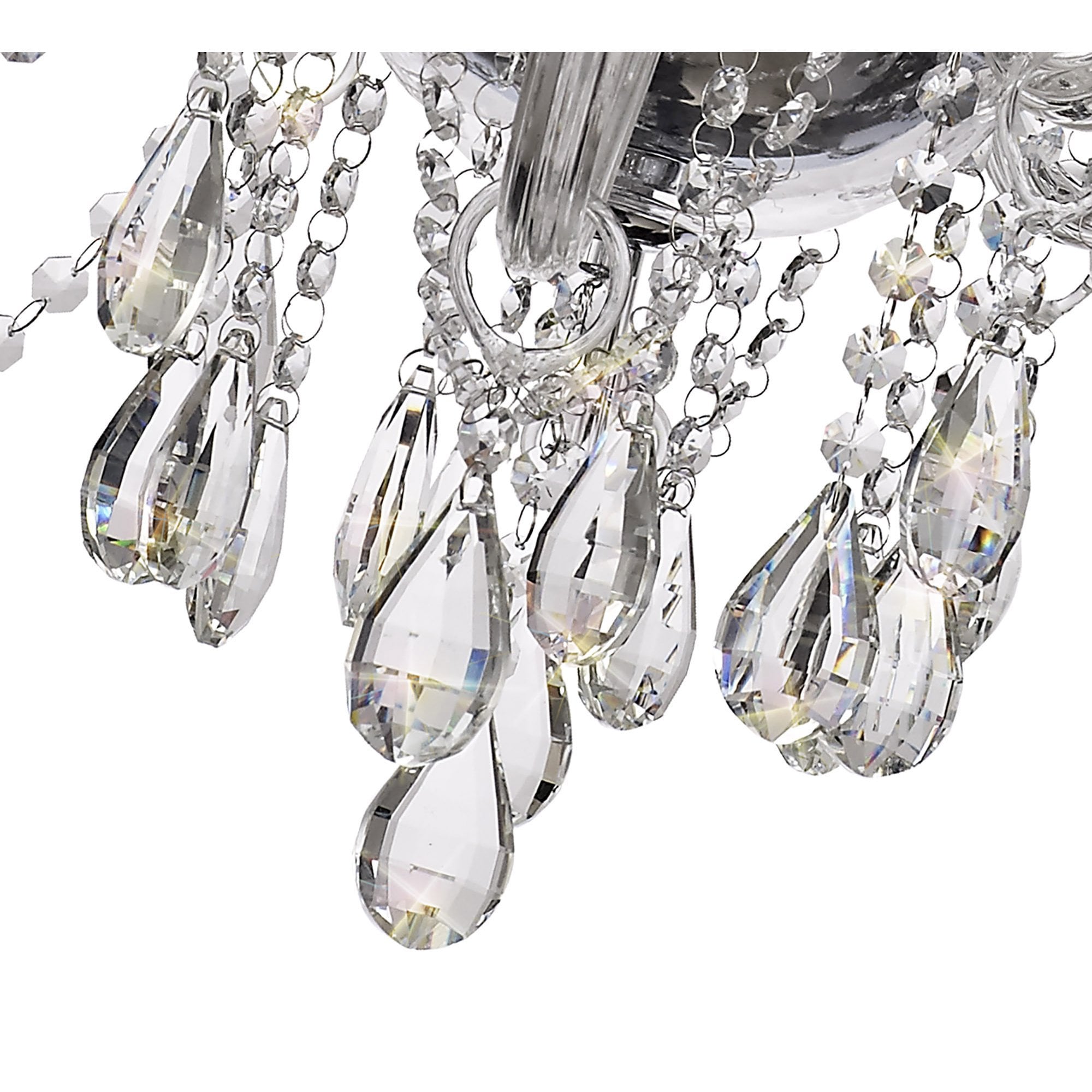 NL74229 Glastonbury Chandelier Pendant 12 Light Polished Chrome/Clear Glass/Crystal