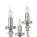 NL74229 Glastonbury Chandelier Pendant 12 Light Polished Chrome/Clear Glass/Crystal