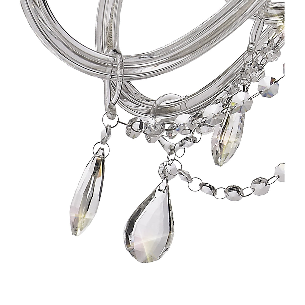NL74229 Glastonbury Chandelier Pendant 12 Light Polished Chrome/Clear Glass/Crystal