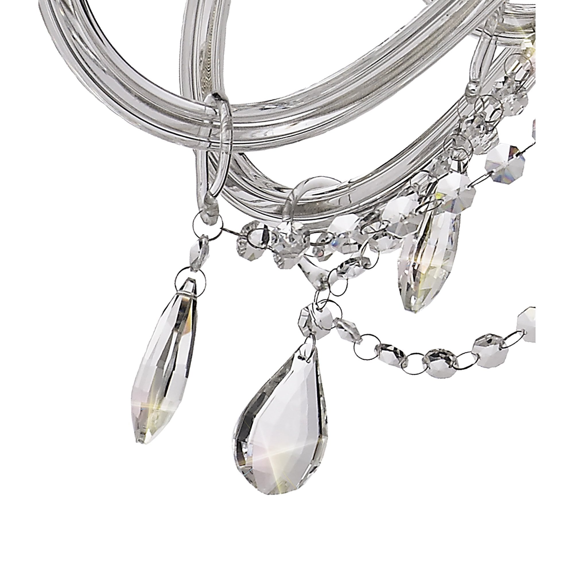 NL74229 Glastonbury Chandelier Pendant 12 Light Polished Chrome/Clear Glass/Crystal