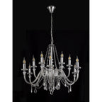 NL74229 Glastonbury Chandelier Pendant 12 Light Polished Chrome/Clear Glass/Crystal