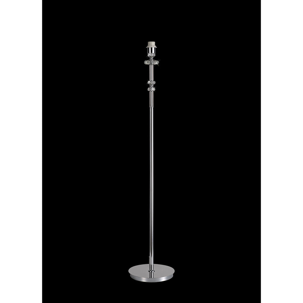 NL82589 Glastonbury Floor Lamp Polished Chrome/Clear Glass/Crystal