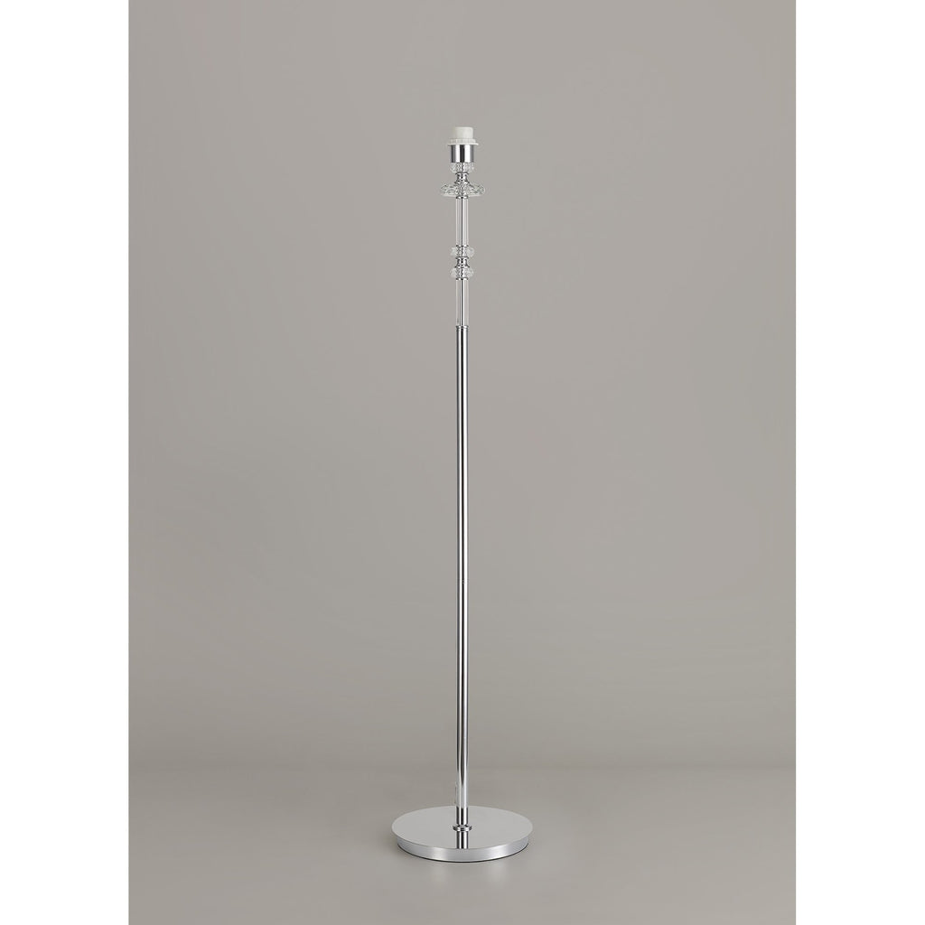 NL82589 Glastonbury Floor Lamp Polished Chrome/Clear Glass/Crystal