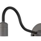NL78499 Grobler Outdoor Wall Lamp 1 Light Matt Black/Grey