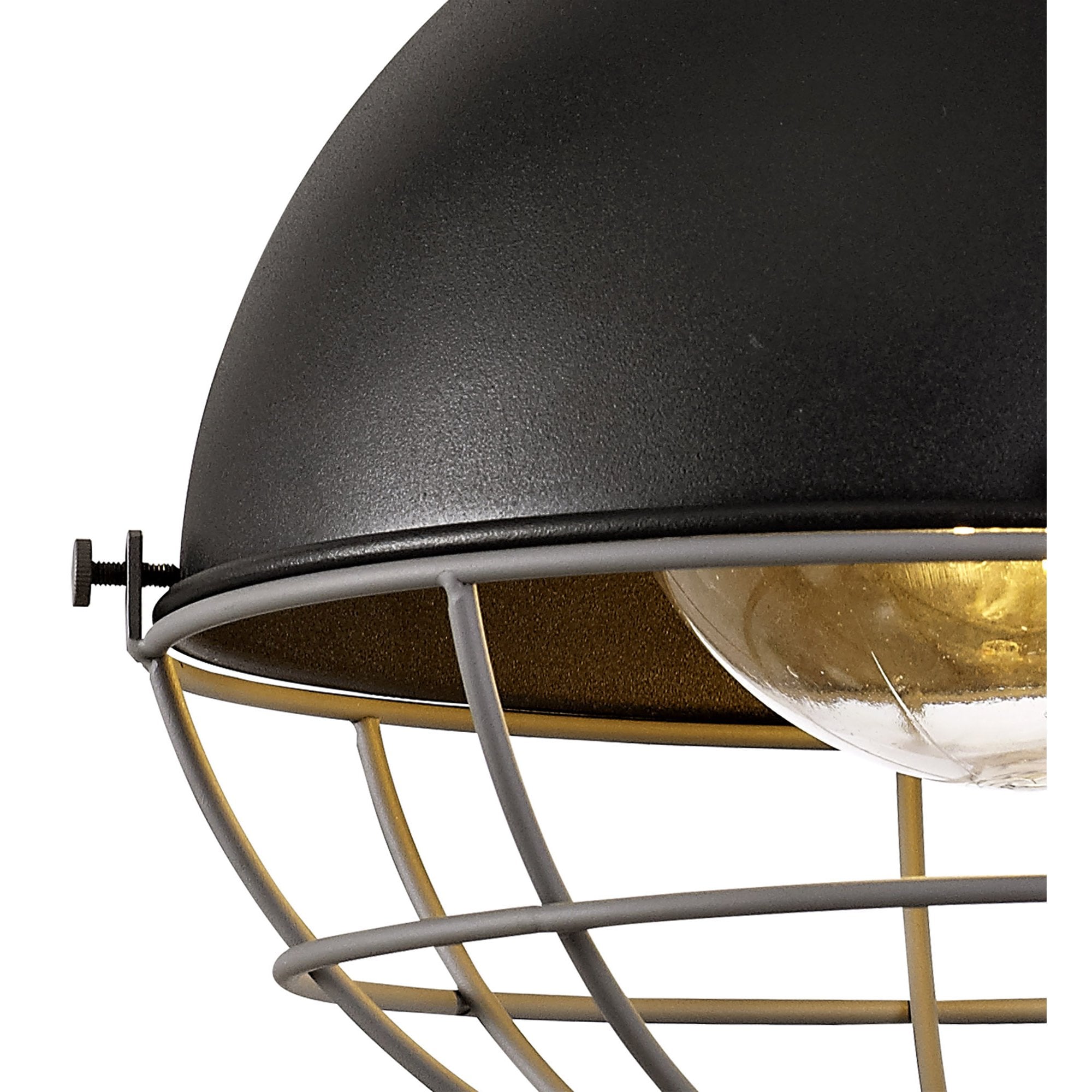 Grobler Outdoor Wall  Lamp 1 Light Matt Black/Grey