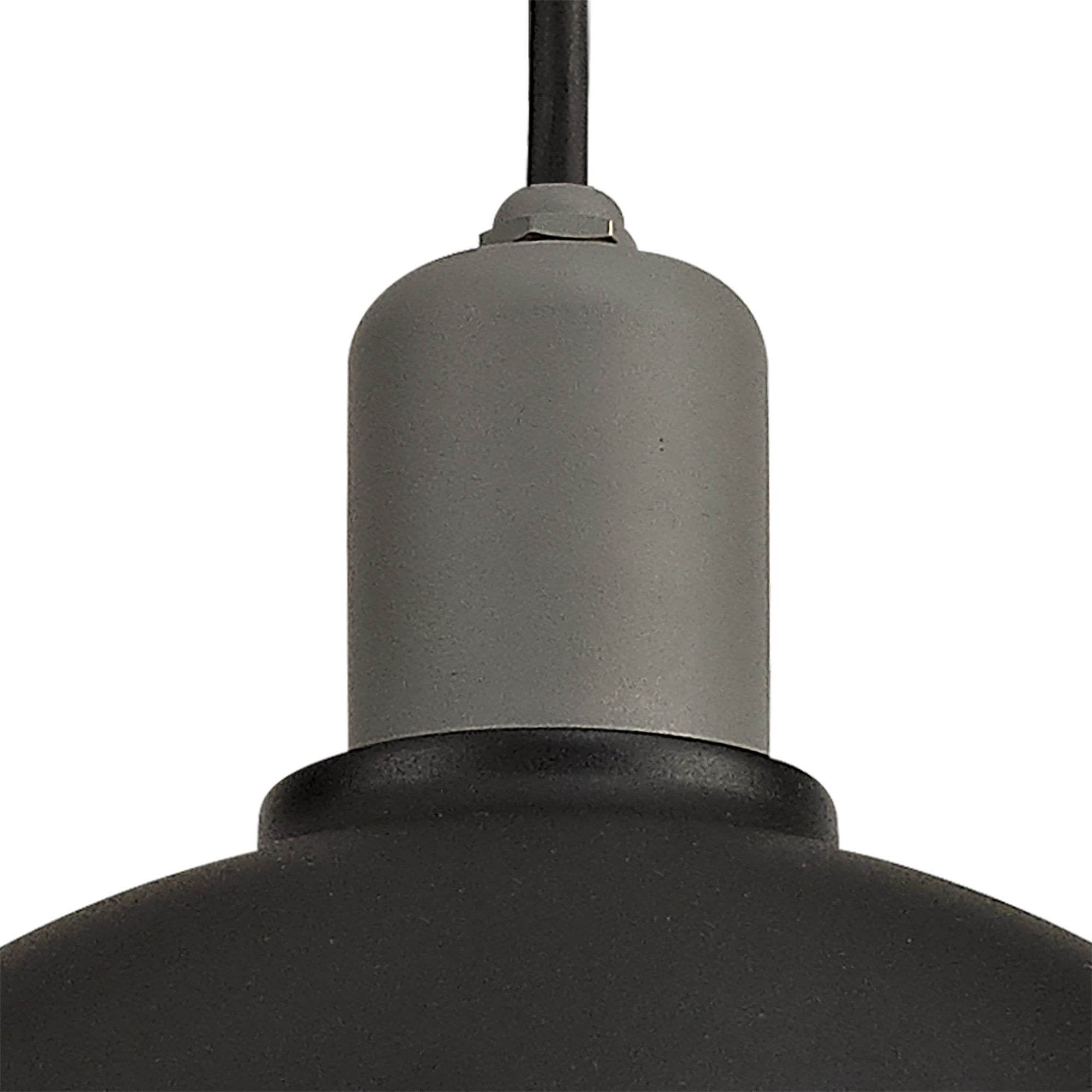 Grobler Outdoor Pendant 1 Light Matt Black/Grey