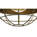 NL78509 Grobler Outdoor Pendant 1 Light Matt Black/Grey