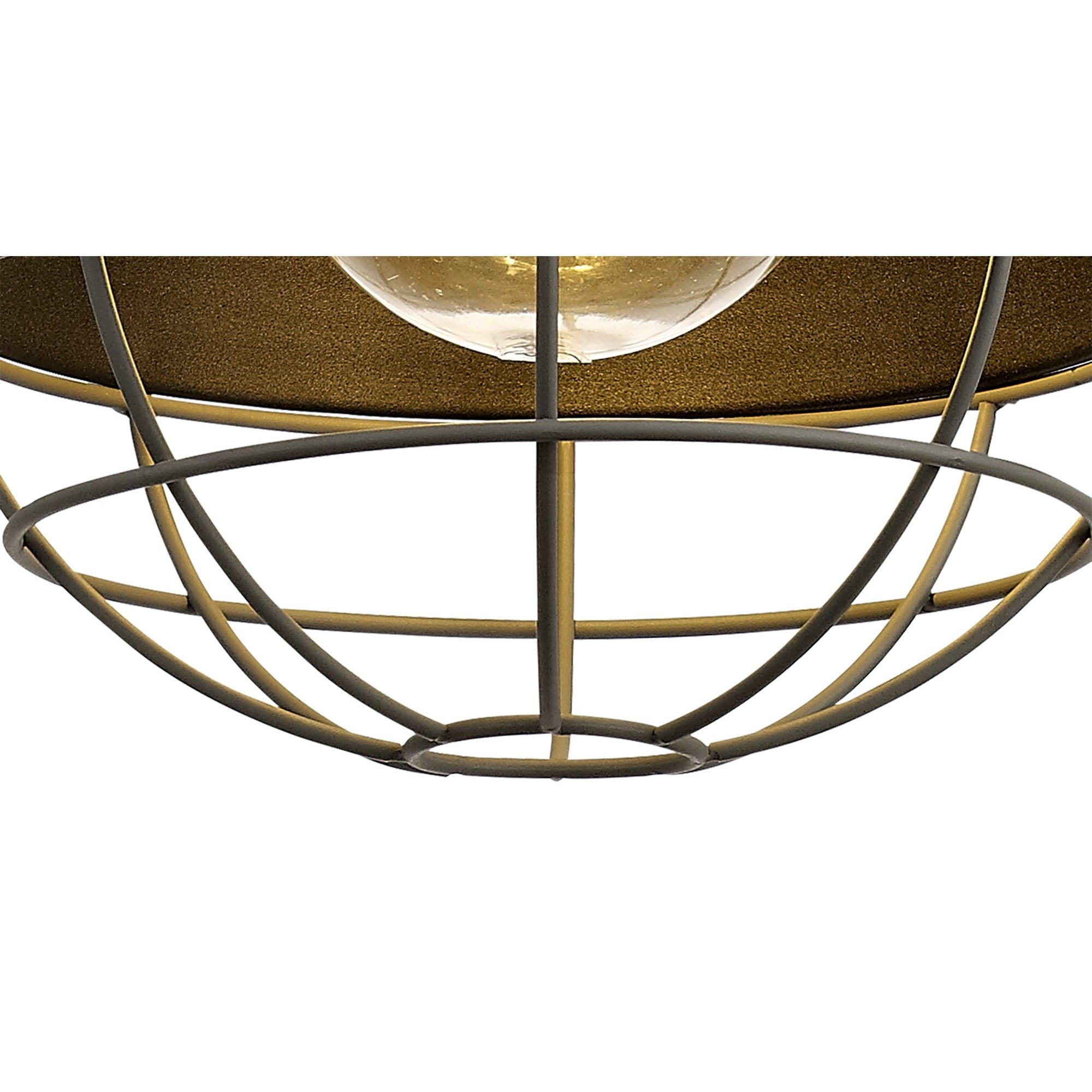Grobler Outdoor Pendant 1 Light Matt Black/Grey