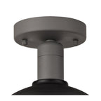 NL78519 Grobler Outdoor Ceiling 1 Light Matt Black/Grey