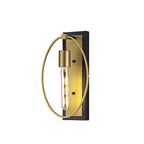 NL74129 Hava Wall Lamp 1 Light Sand Gold/Matt Black