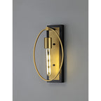 NL74129 Hava Wall Lamp 1 Light Sand Gold/Matt Black