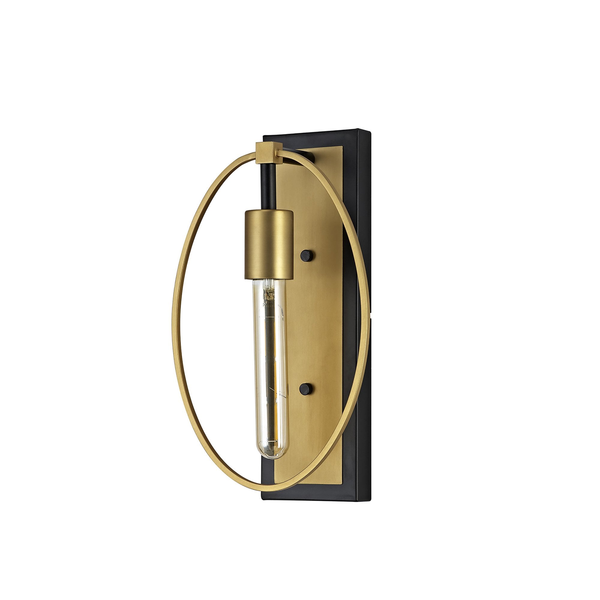 NL74129 Hava Wall Lamp 1 Light Sand Gold/Matt Black