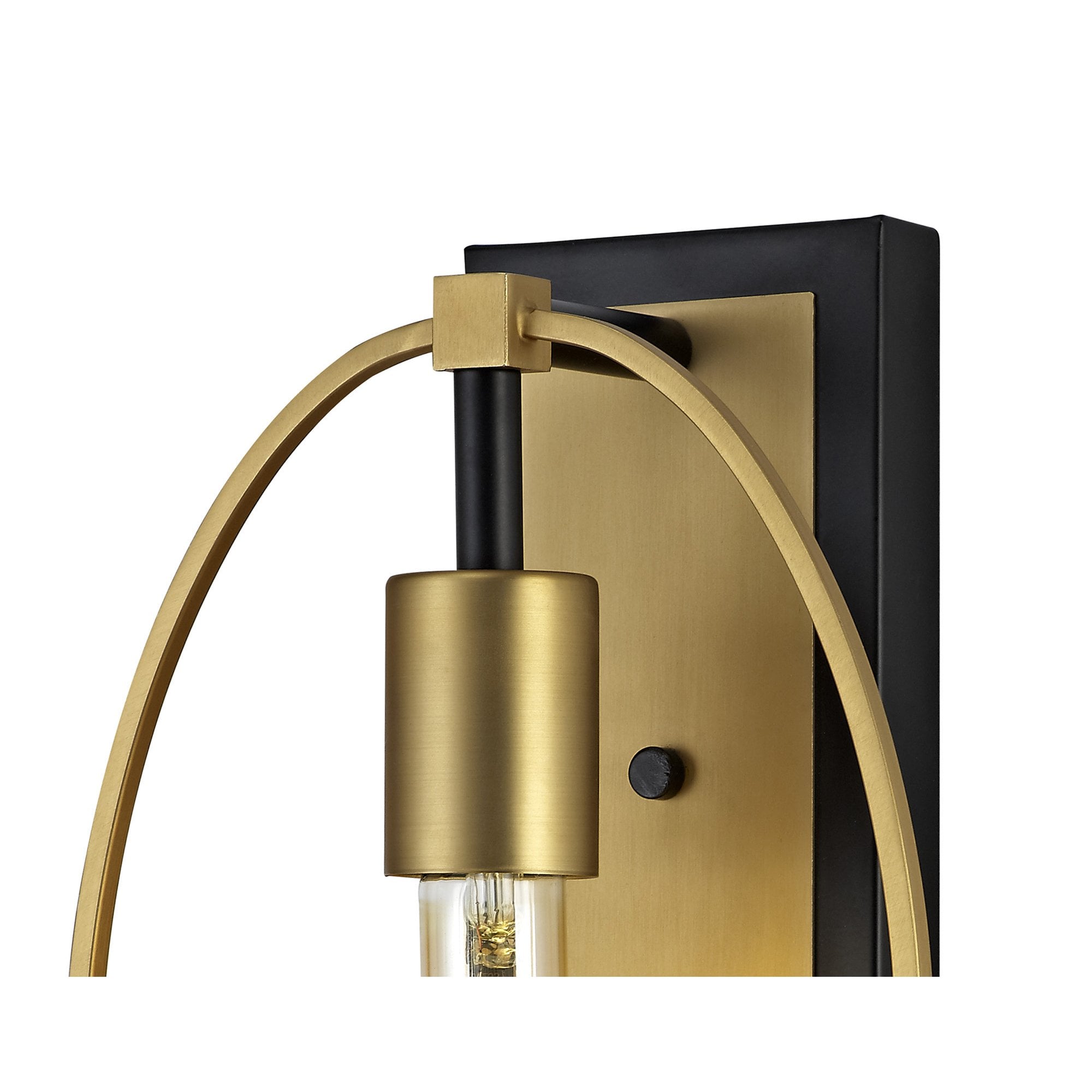 NL74129 Hava Wall Lamp 1 Light Sand Gold/Matt Black
