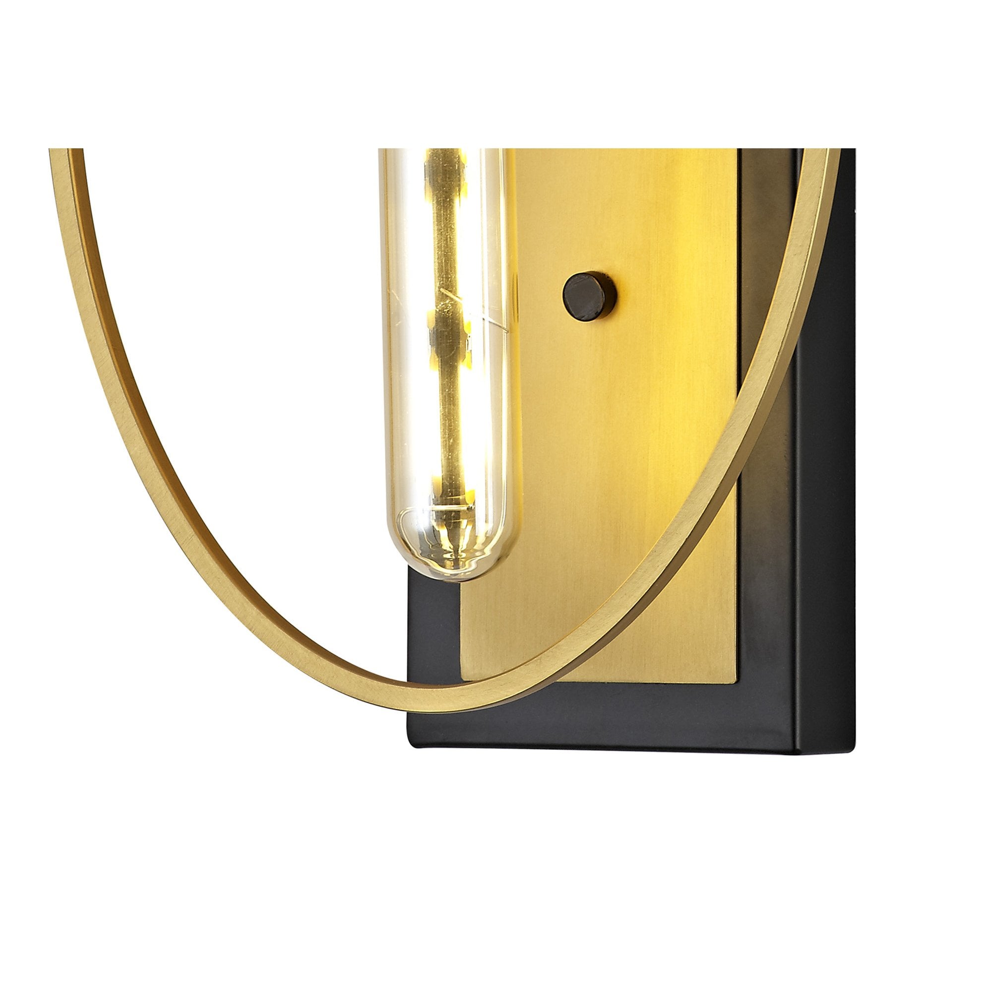 NL74129 Hava Wall Lamp 1 Light Sand Gold/Matt Black