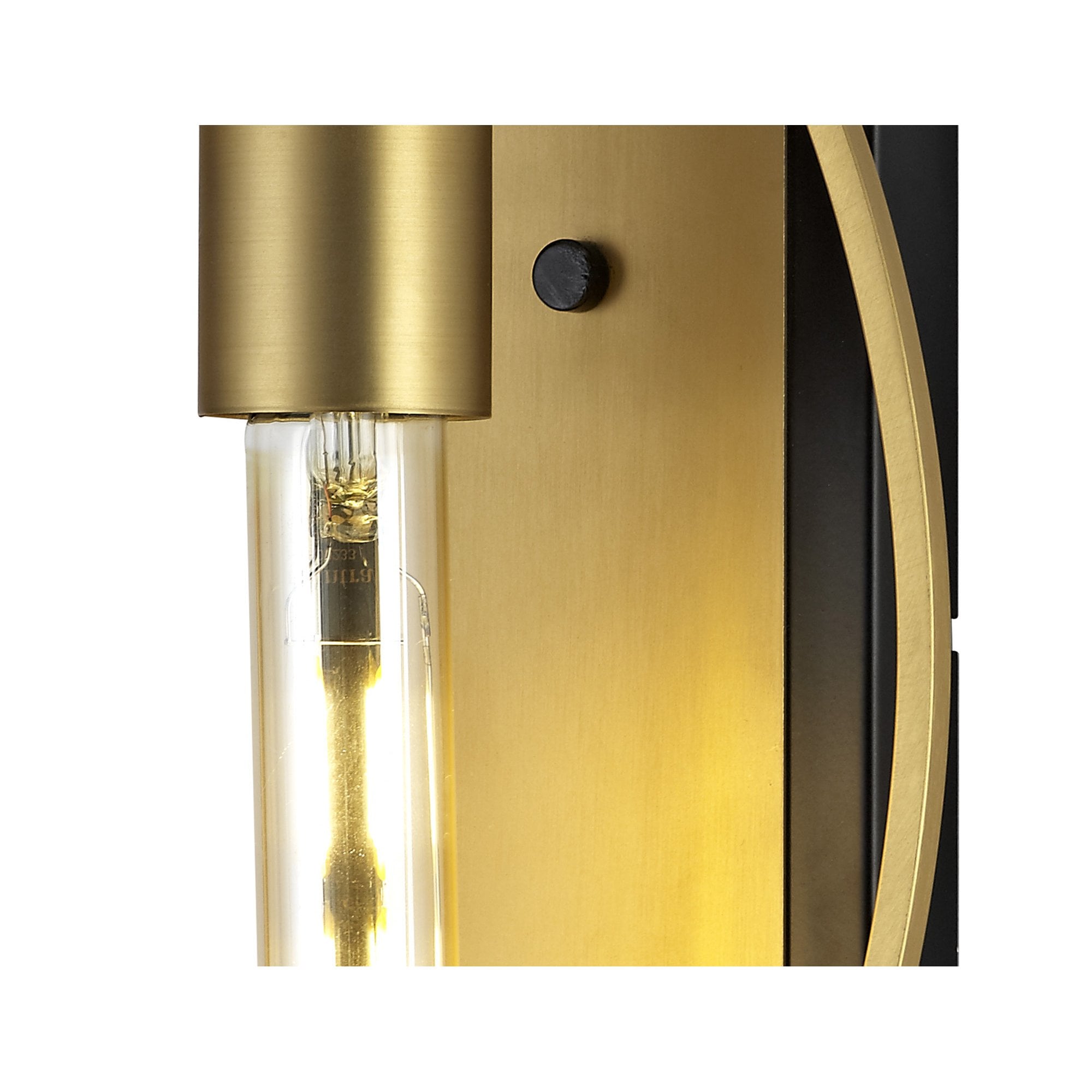 NL74129 Hava Wall Lamp 1 Light Sand Gold/Matt Black