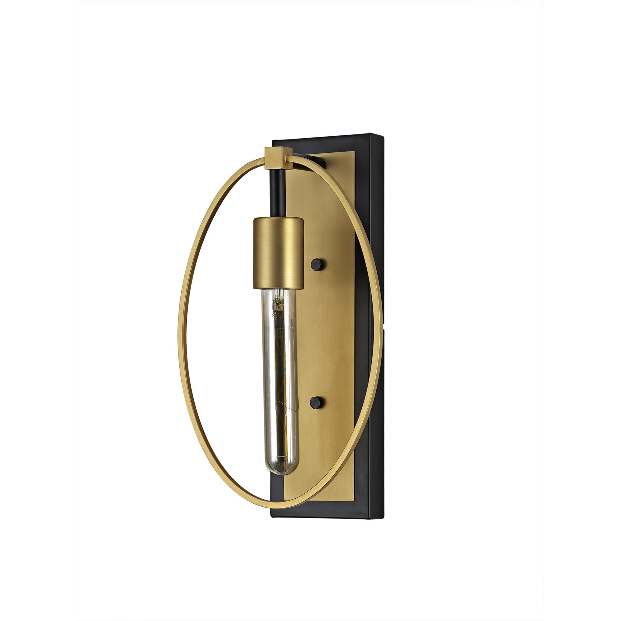 NL74129 Hava Wall Lamp 1 Light Sand Gold/Matt Black